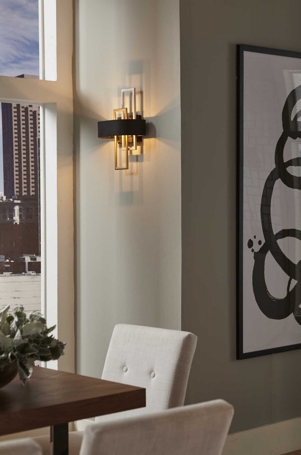 Progress Canada - P710057-031 - Two Light Wall Sconce - Adagio - Black