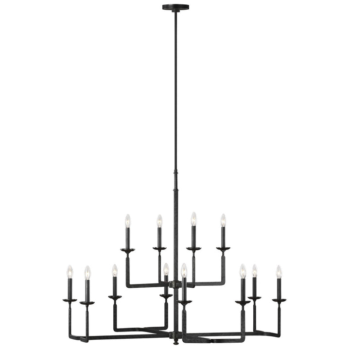 Generation Lighting Canada - F3290/12AI - 12 Light Chandelier - Ansley - Aged Iron