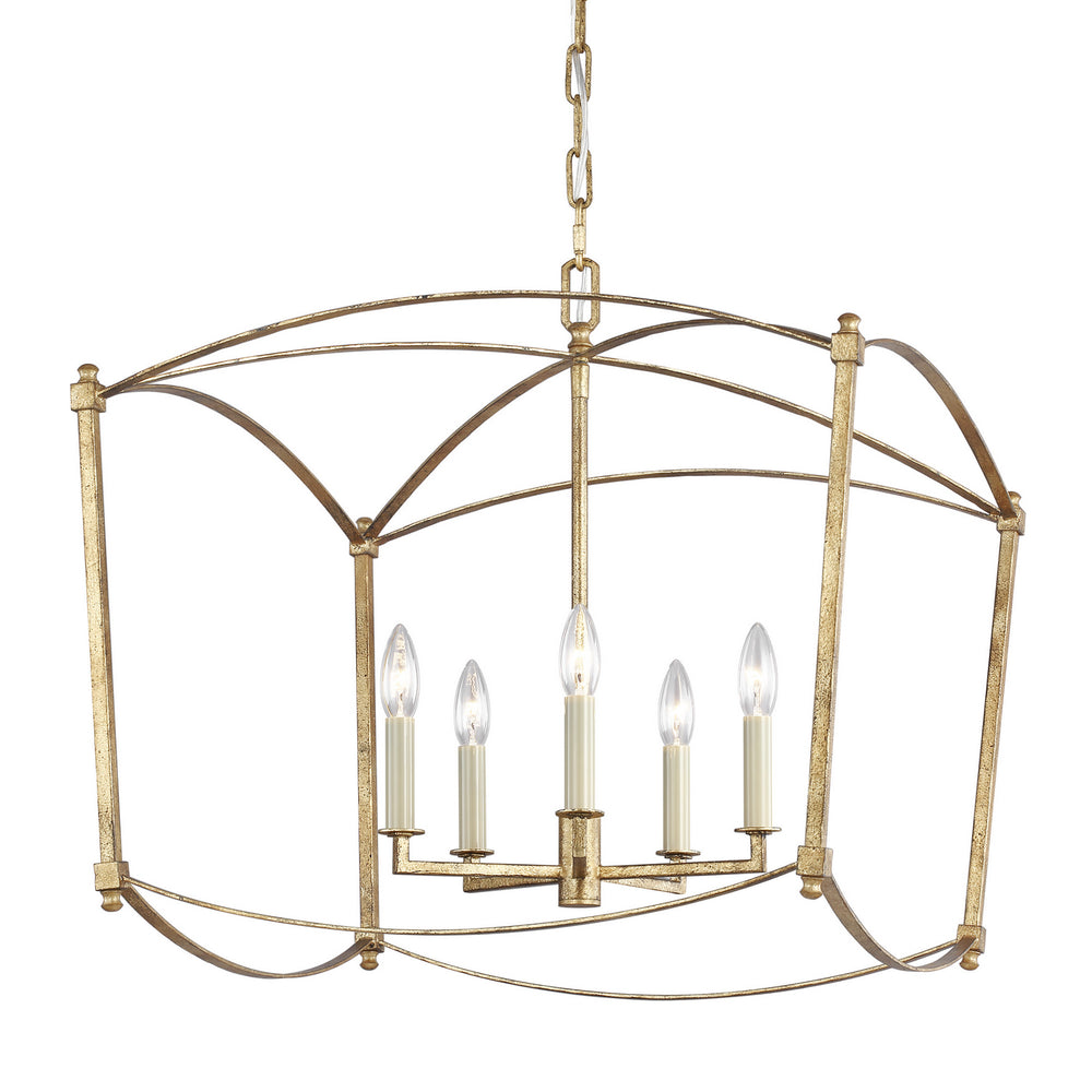 Visual Comfort Studio Canada - F3325/5ADB - Five Light Lantern - Thayer - Antique Gild