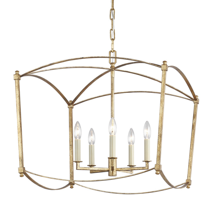 Visual Comfort Studio Canada - F3325/5ADB - Five Light Lantern - Thayer - Antique Gild