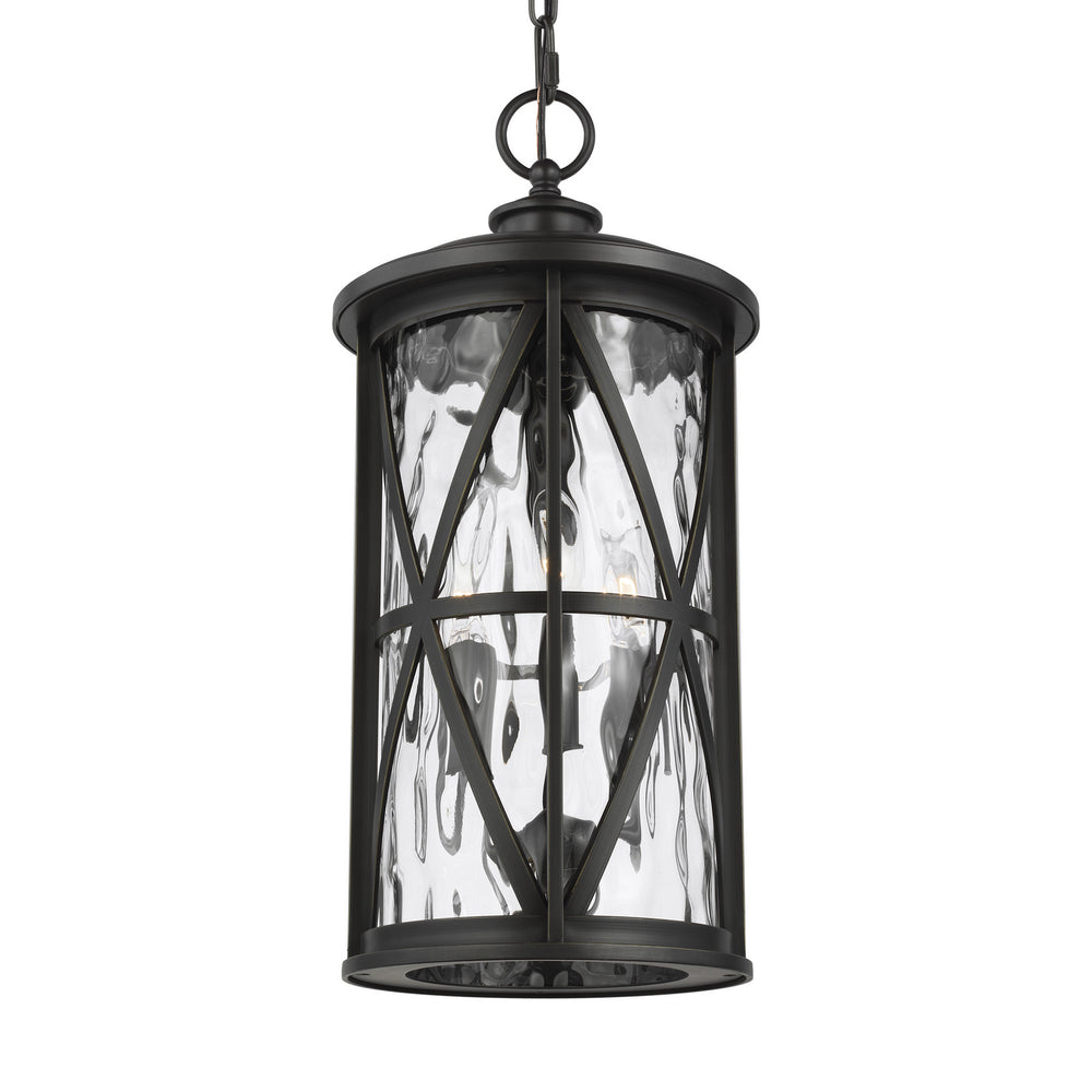 Generation Lighting Canada - OL15209ANBZ - Three Light Outdoor Pendant - Millbrooke - Antique Bronze
