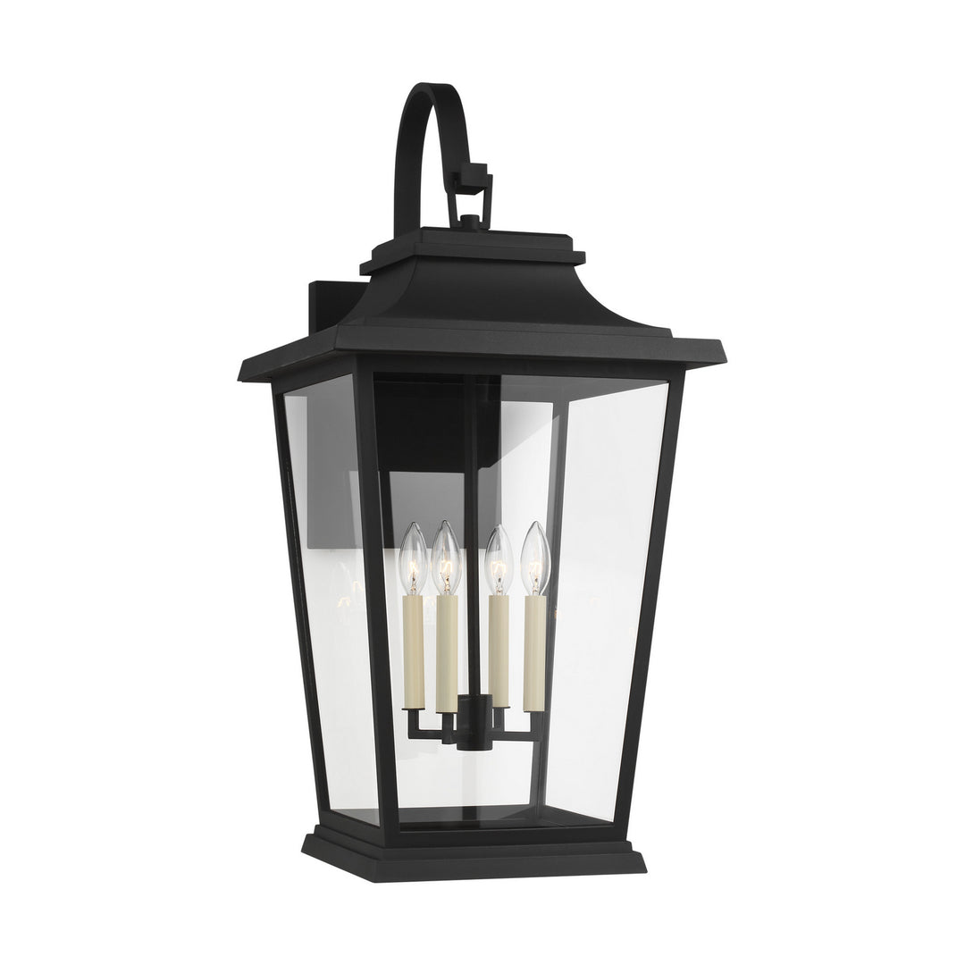 Warren Four Light Lantern in Textured Black - available from The Lighting Shoppe, trusted by Canadian homeowners