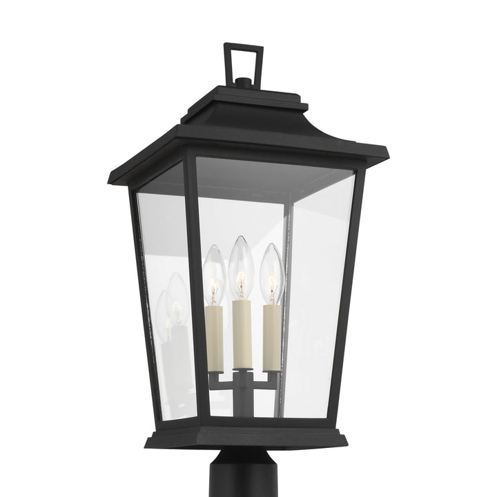 Visual Comfort Studio Canada - OL15407TXB - Three Light Post Lantern - Warren - Textured Black