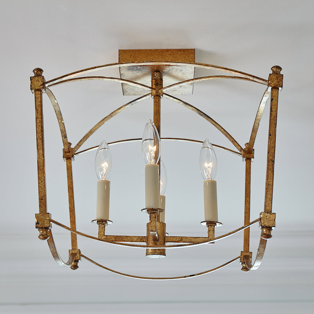 Visual Comfort Studio Canada - SF350ADB - Four Light Semi-Flush Mount - Thayer - Antique Gild