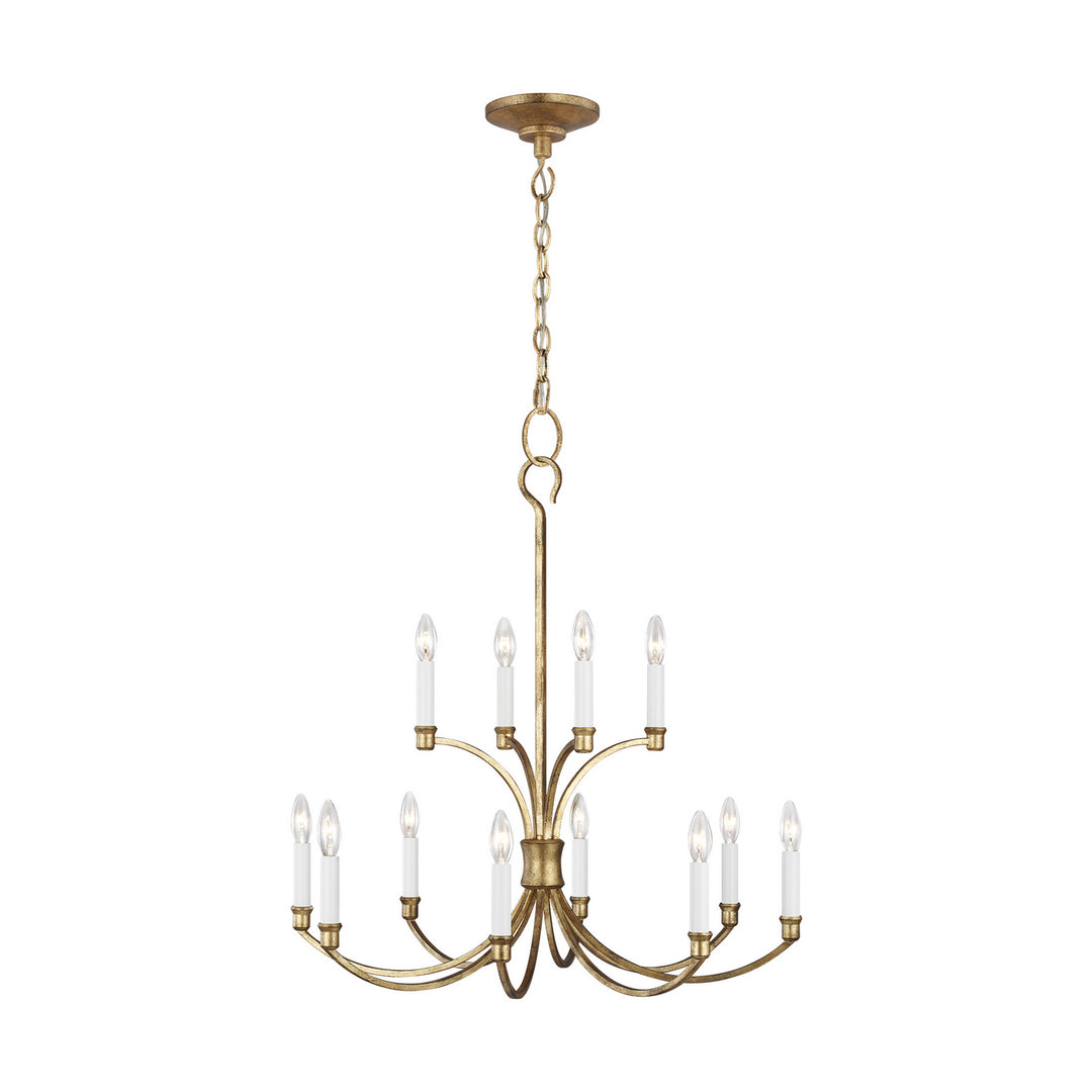 Westerly 12 Light Chandelier in Antique Gild - available from The Lighting Shoppe, trusted by Canadian homeowners
