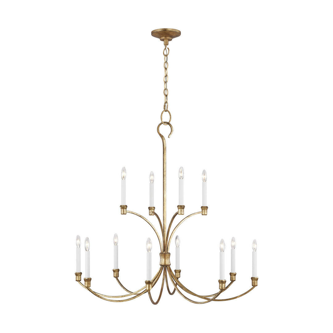 Westerly 12 Light Chandelier in Antique Gild - available from The Lighting Shoppe, trusted by Canadian homeowners