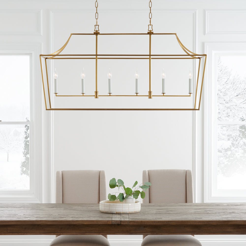 Visual Comfort Studio Canada - CC1036BBS - Six Light Linear Lantern - Southold - Burnished Brass