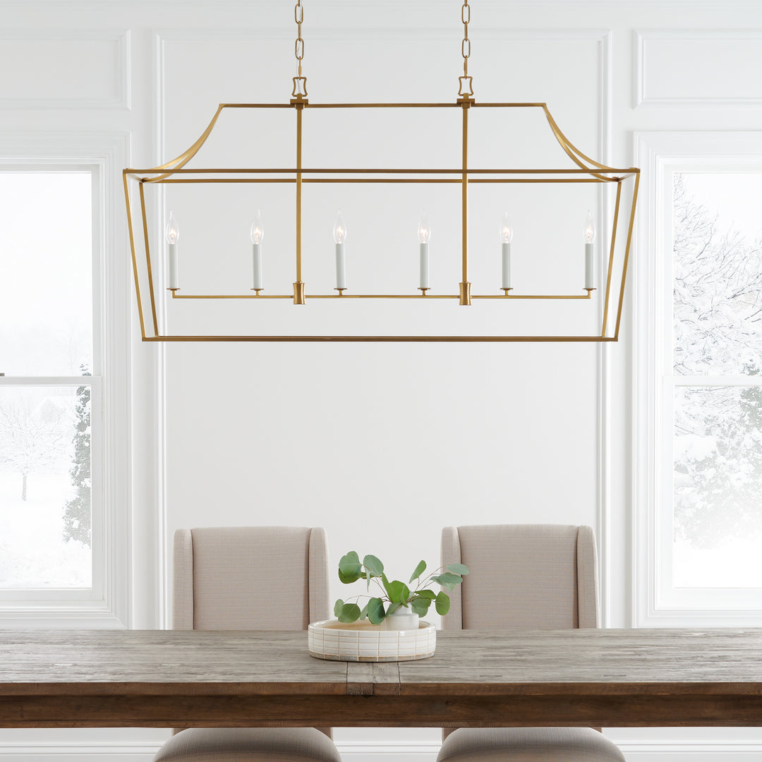 Visual Comfort Studio Canada - CC1036BBS - Six Light Linear Lantern - Southold - Burnished Brass