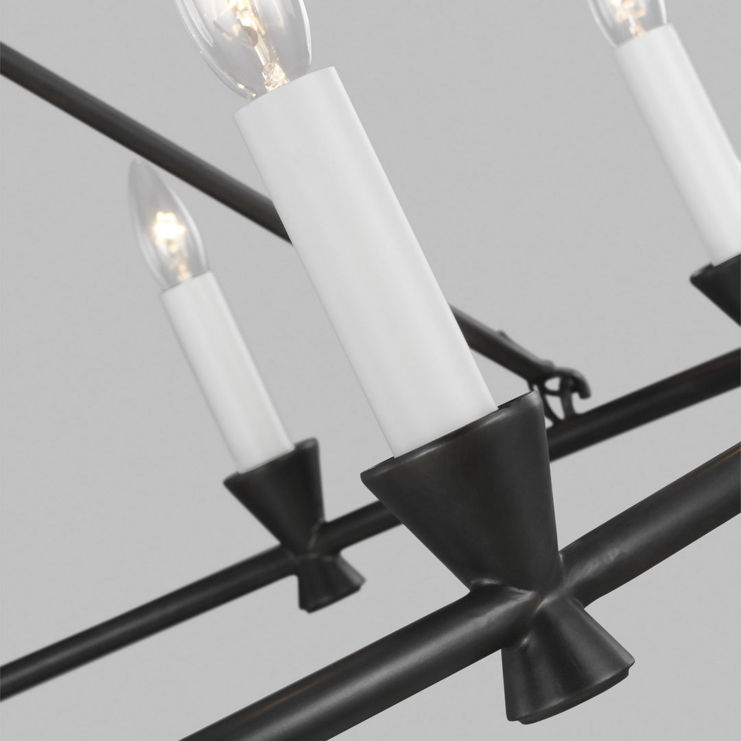 Visual Comfort Studio Canada - CC1179AI - Nine Light Chandelier - Keystone - Aged Iron