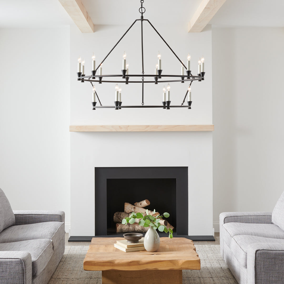 Visual Comfort Studio Canada - CC11818AI - 18 Light Chandelier - Keystone - Aged Iron