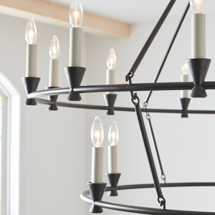 Visual Comfort Studio Canada - CC11818AI - 18 Light Chandelier - Keystone - Aged Iron