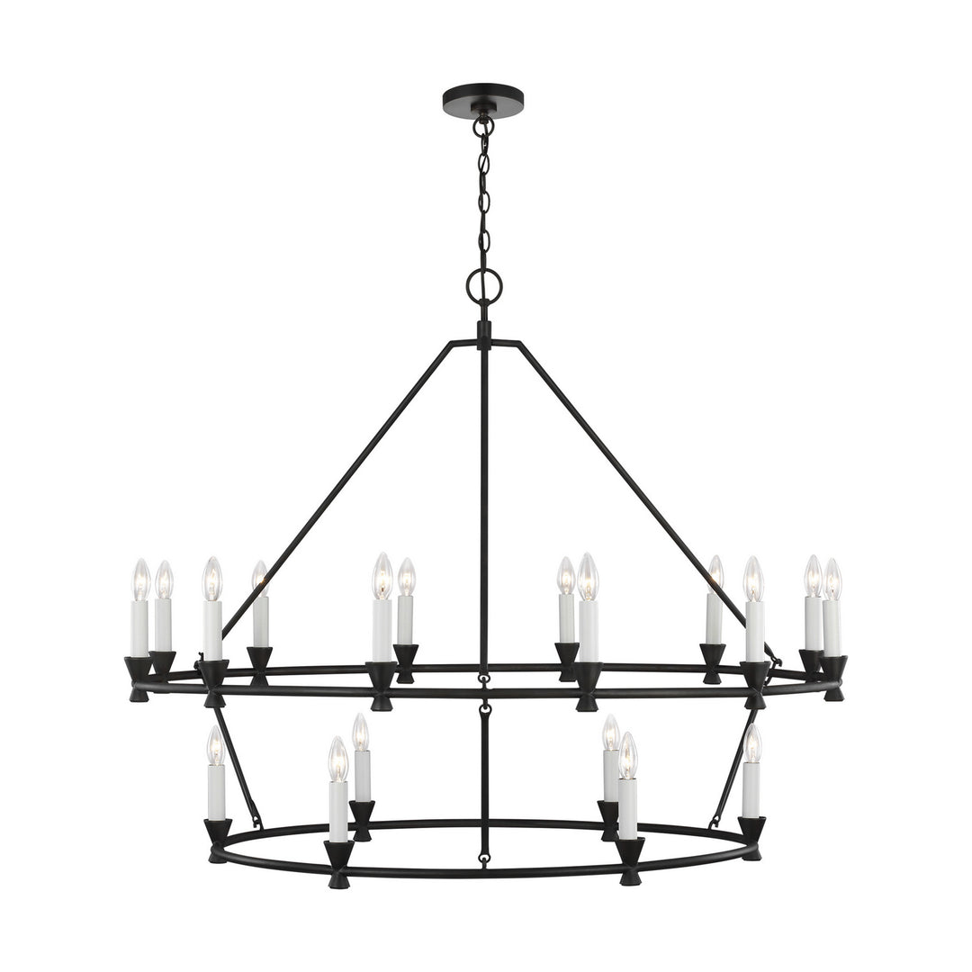 Keystone 18 Light Chandelier in Aged Iron - available from The Lighting Shoppe, trusted by Canadian homeowners
