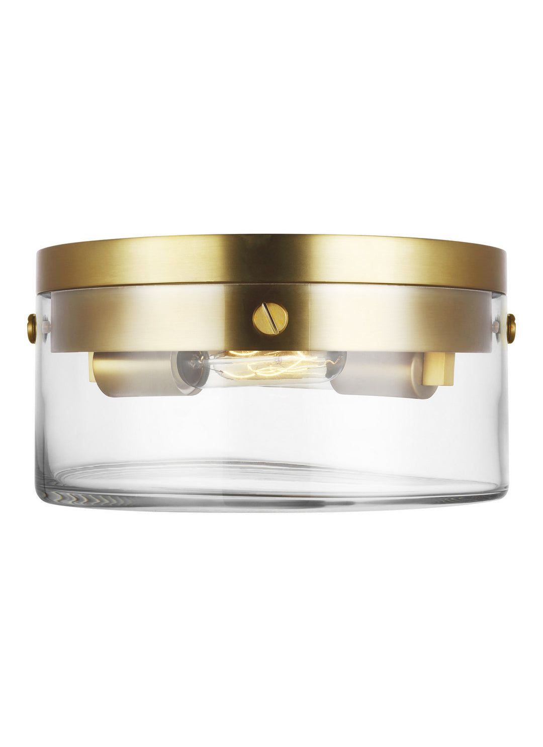 Visual Comfort Studio Canada - CF1002BBS - Two Light Flush Mount - Garrett - Burnished Brass
