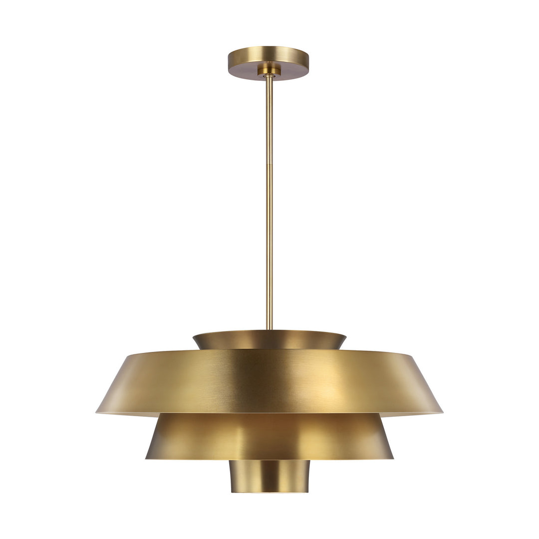 Brisbin One Light Pendant in Burnished Brass - available from The Lighting Shoppe, trusted by Canadian homeowners