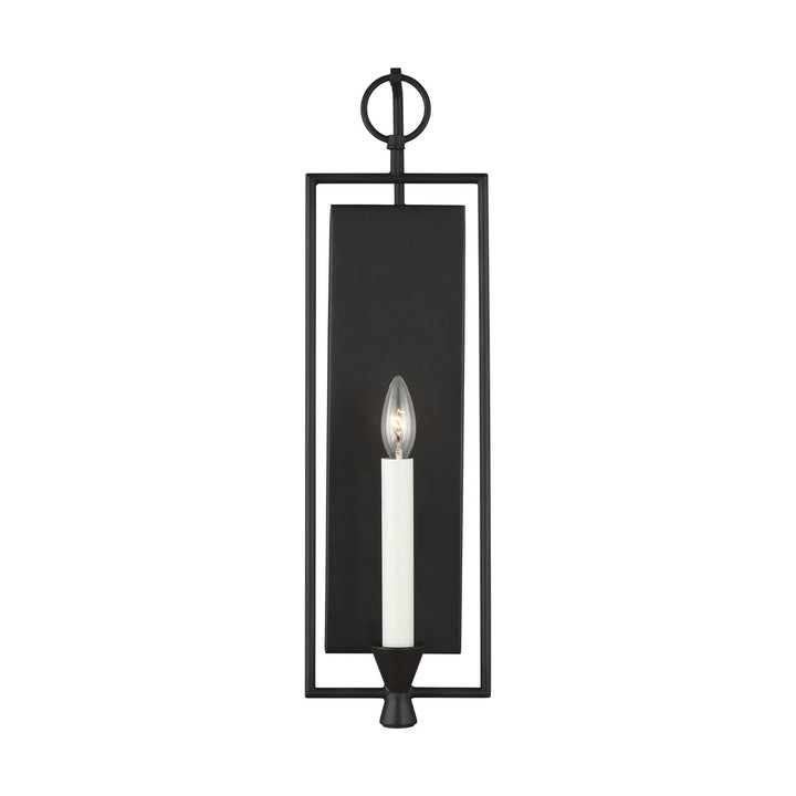 Keystone One Light Wall Sconce in Aged Iron - available from The Lighting Shoppe, trusted by Canadian homeowners
