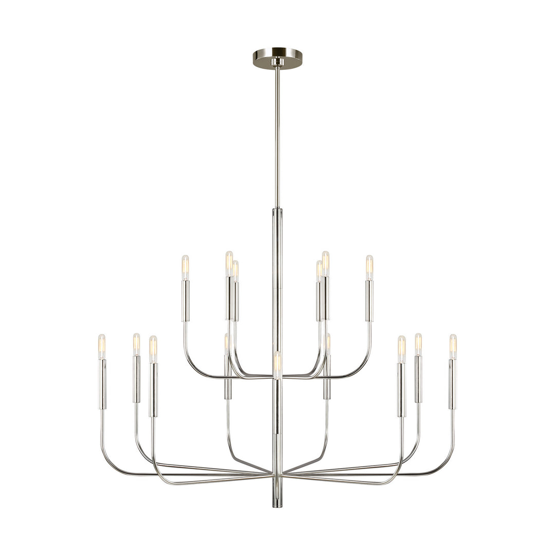 Visual Comfort Studio Canada - EC10015PN - 15 Light Chandelier - Brianna - Polished Nickel