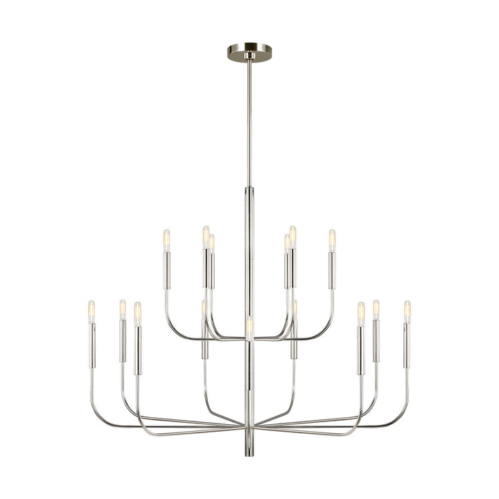 Visual Comfort Studio Canada - EC10015PN - 15 Light Chandelier - Brianna - Polished Nickel