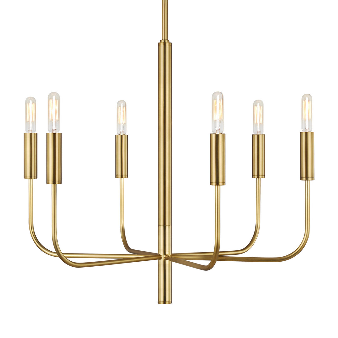 Visual Comfort Studio Canada - EC1006BBS - Six Light Chandelier - Brianna - Burnished Brass