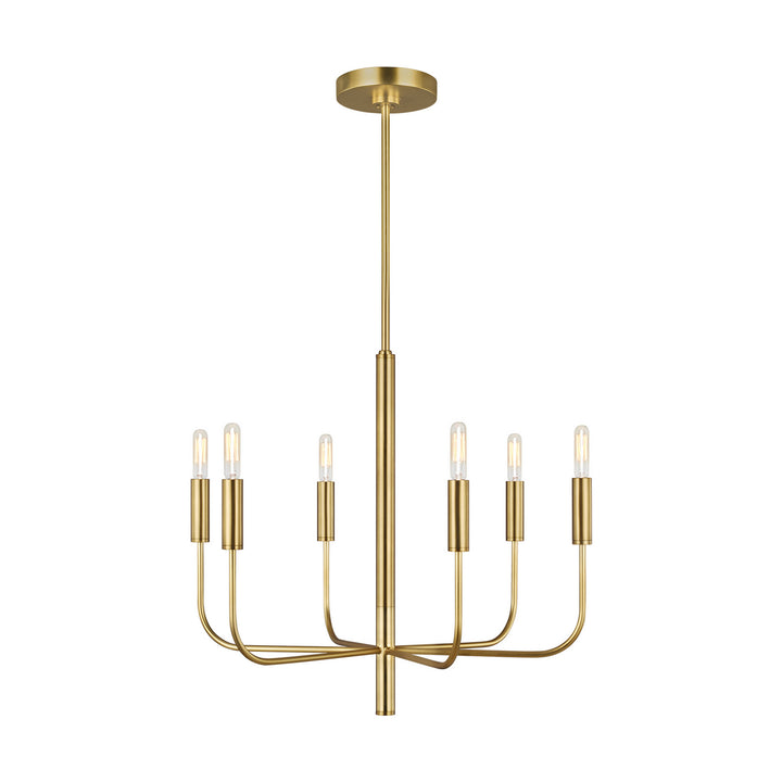 Visual Comfort Studio Canada - EC1006BBS - Six Light Chandelier - Brianna - Burnished Brass