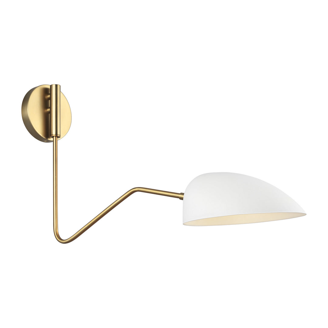 Jane One Light Wall Sconce in Matte White - available from The Lighting Shoppe, trusted by Canadian homeowners