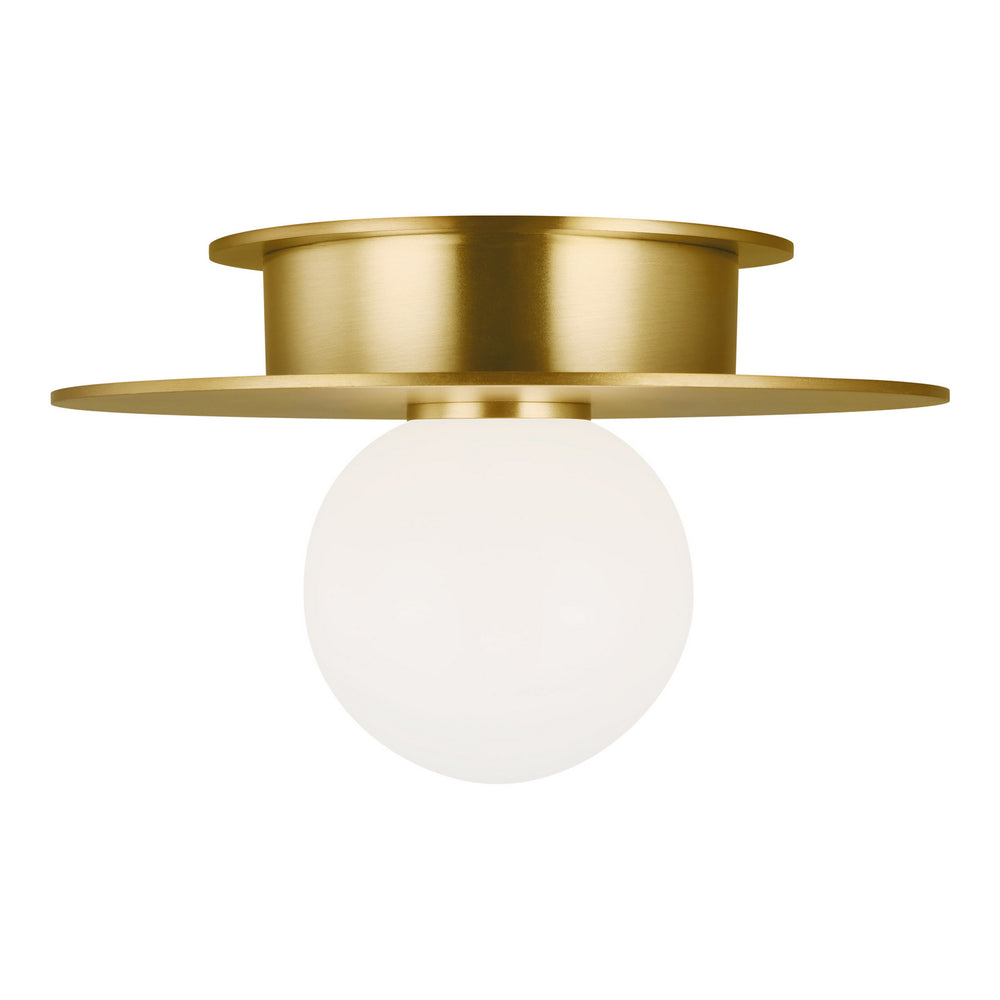 Visual Comfort Studio Canada - KF1001BBS - One Light Flush Mount - Nodes - Burnished Brass