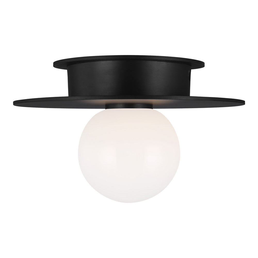 Visual Comfort Studio Canada - KF1001MBK - One Light Flush Mount - Nodes - Midnight Black
