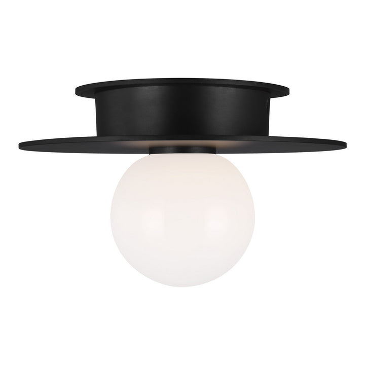 Visual Comfort Studio Canada - KF1001MBK - One Light Flush Mount - Nodes - Midnight Black