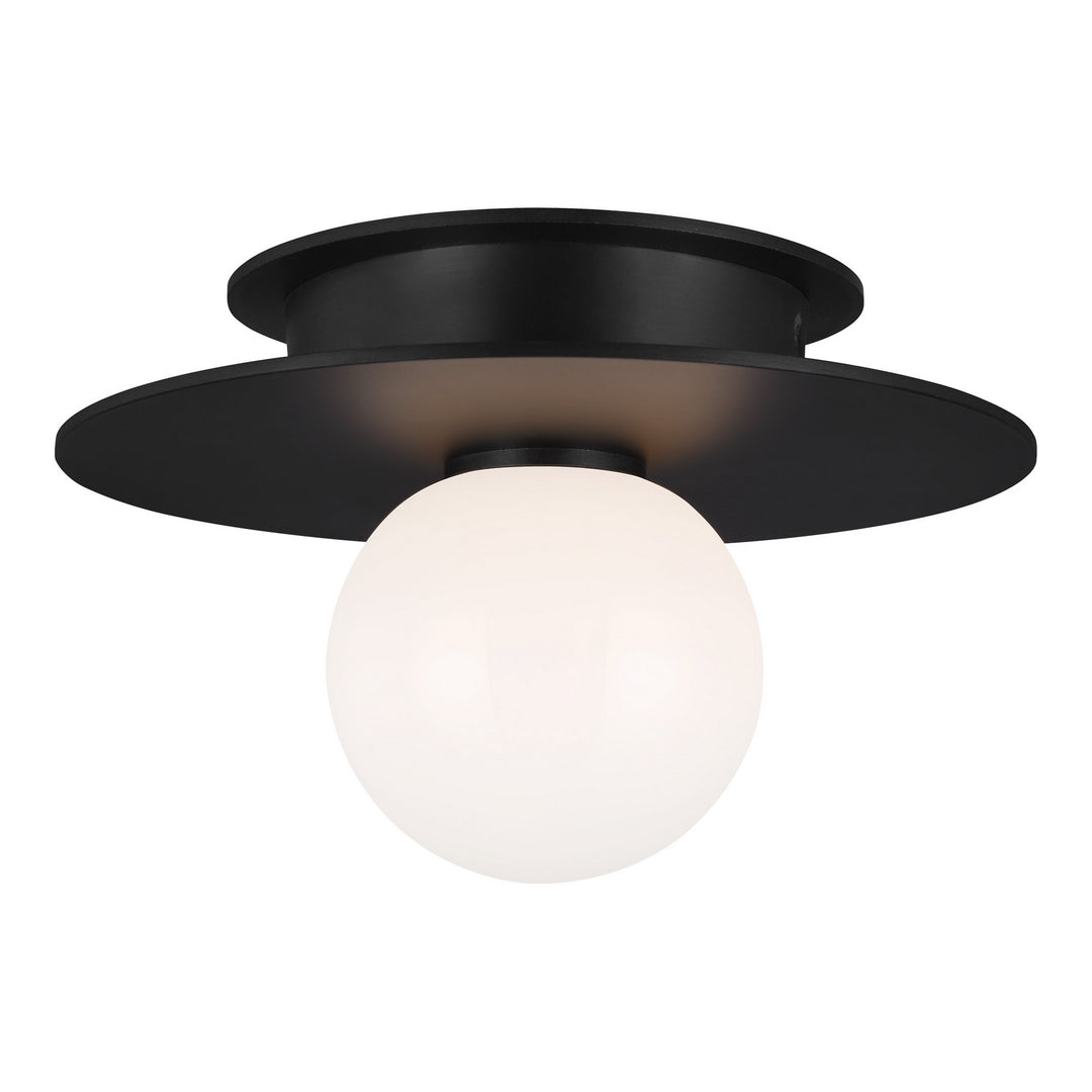 Visual Comfort Studio Canada - KF1001MBK - One Light Flush Mount - Nodes - Midnight Black