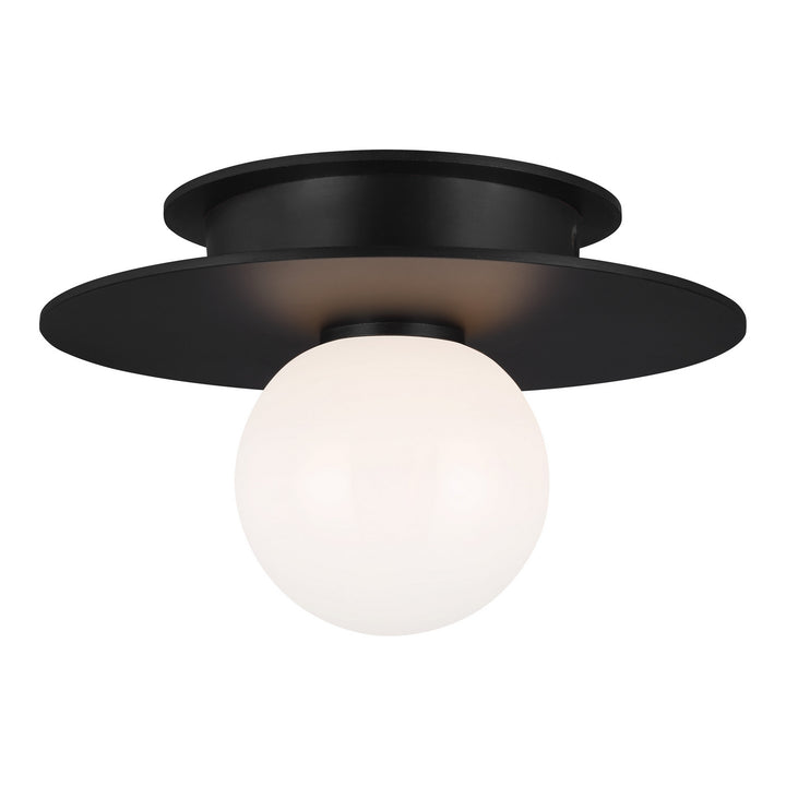 Visual Comfort Studio Canada - KF1001MBK - One Light Flush Mount - Nodes - Midnight Black