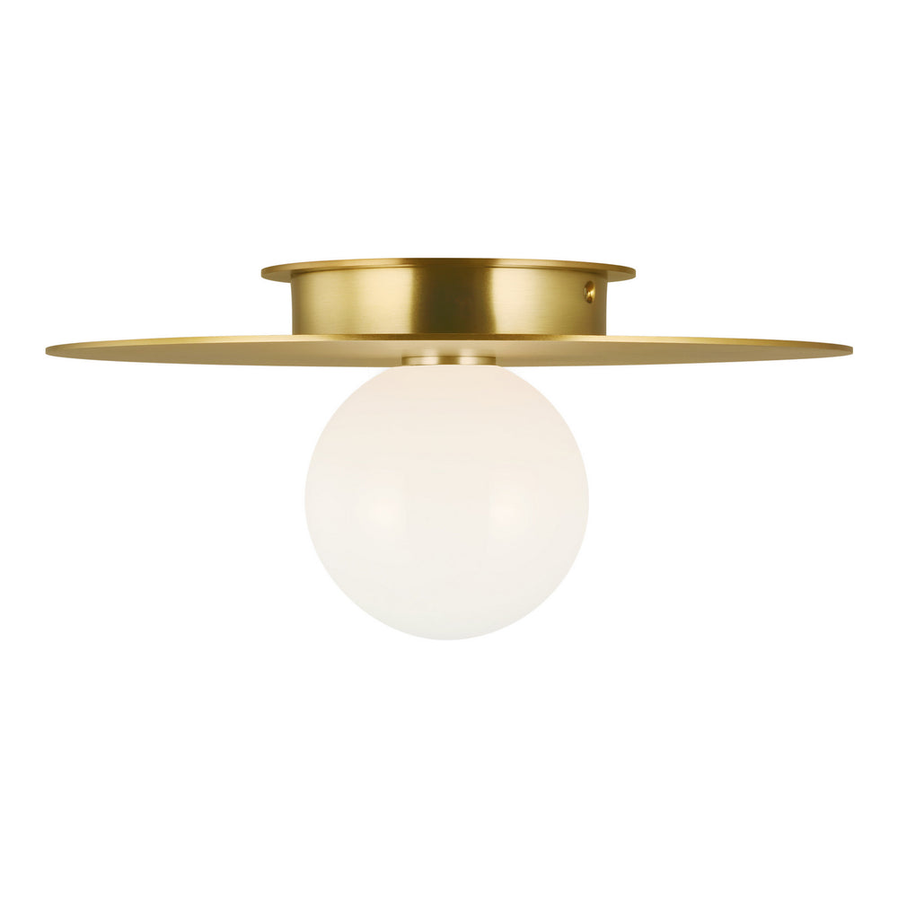 Visual Comfort Studio Canada - KF1011BBS - One Light Flush Mount - Nodes - Burnished Brass