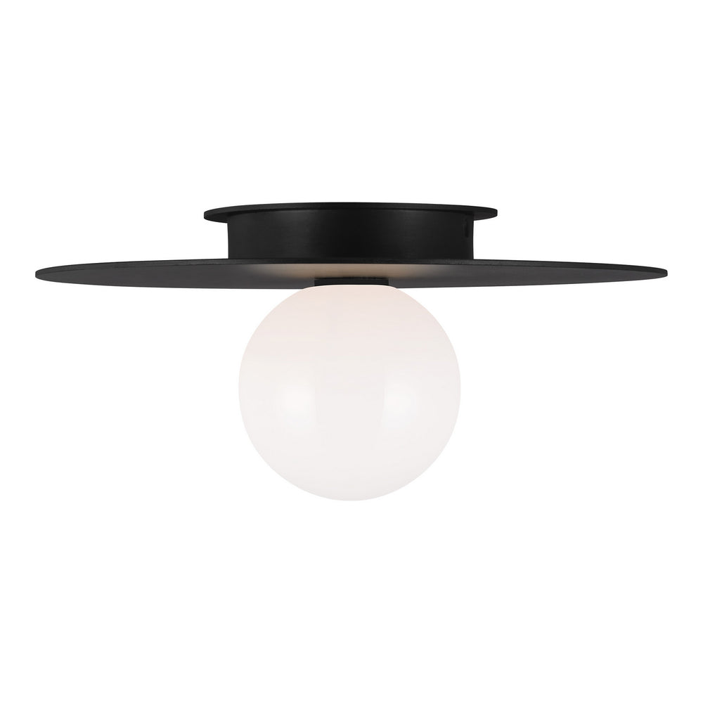 Visual Comfort Studio Canada - KF1011MBK - One Light Flush Mount - Nodes - Midnight Black