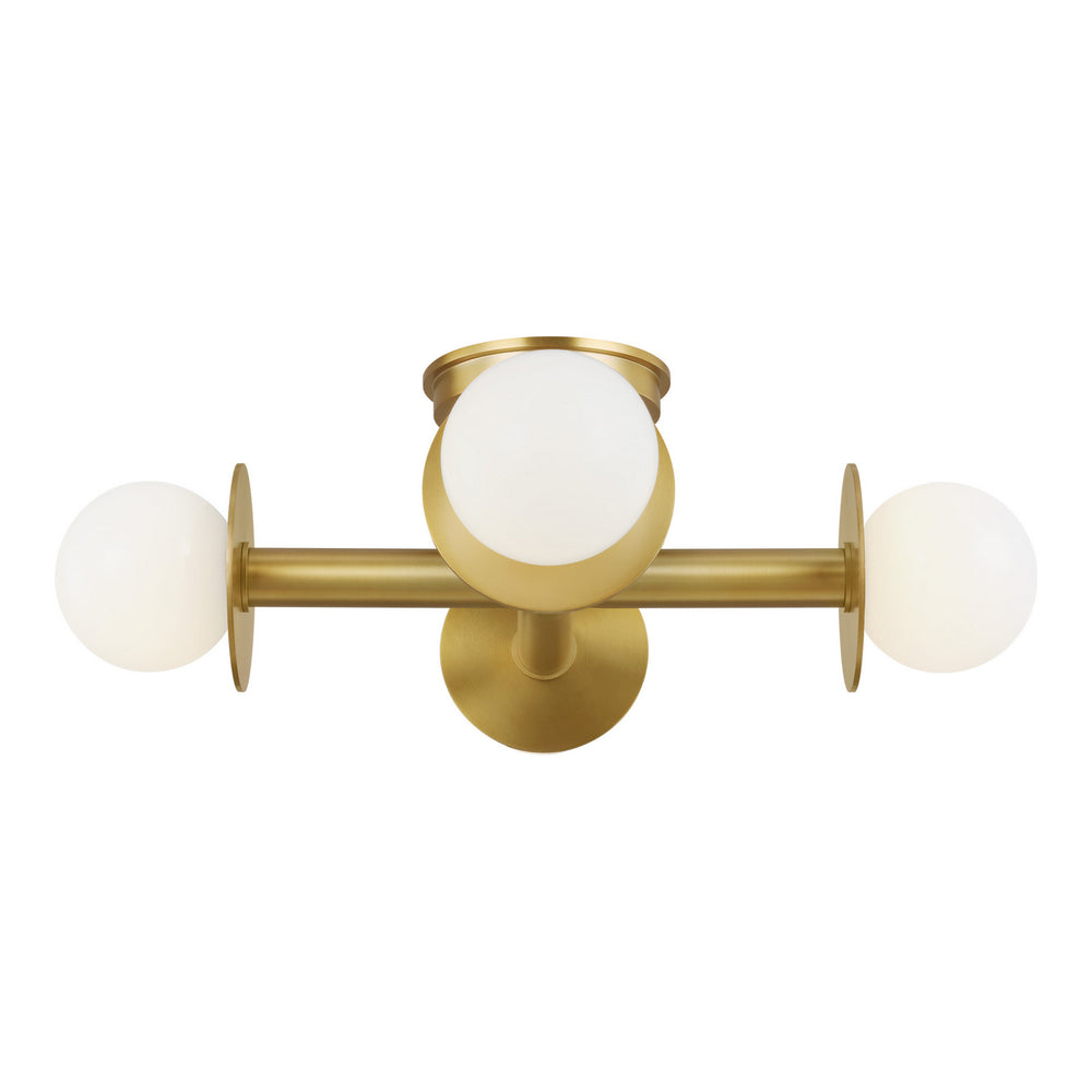 Visual Comfort Studio Canada - KF1034BBS - Four Light Flush Mount - Nodes - Burnished Brass