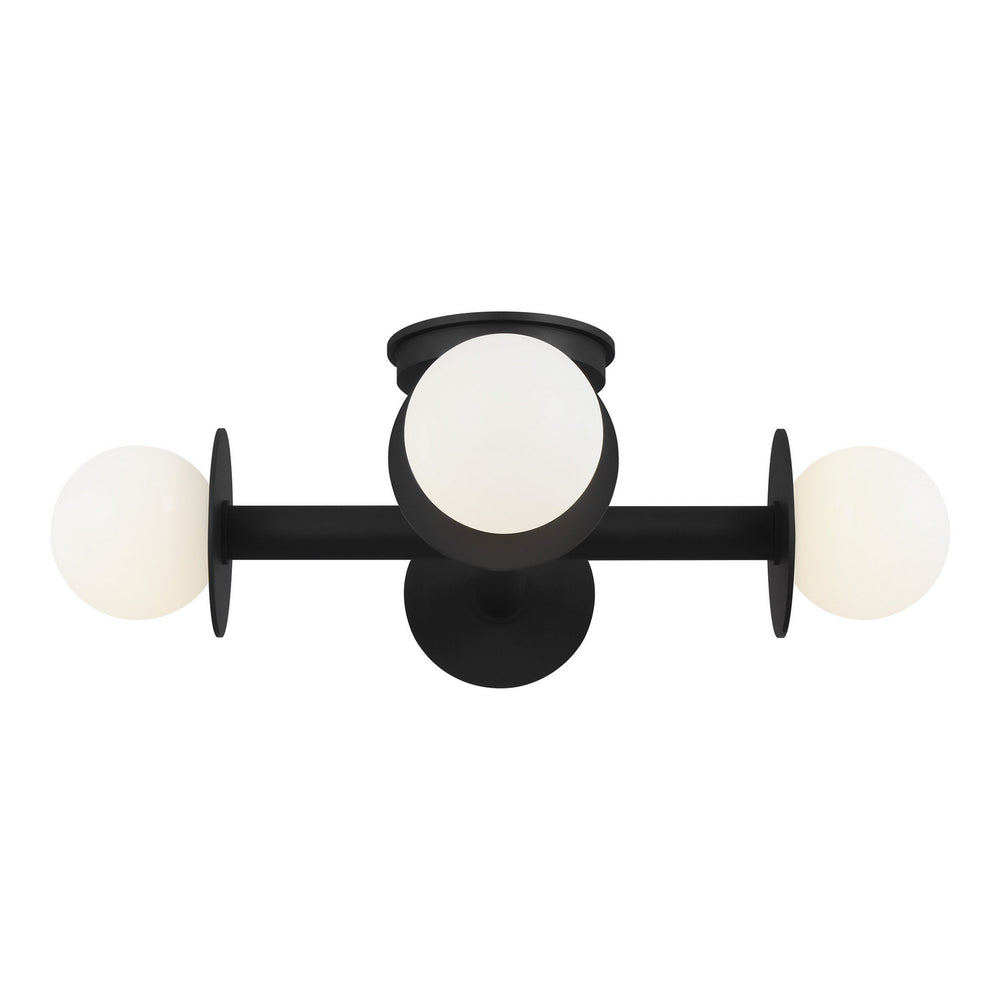 Visual Comfort Studio Canada - KF1034MBK - Four Light Flush Mount - Nodes - Midnight Black