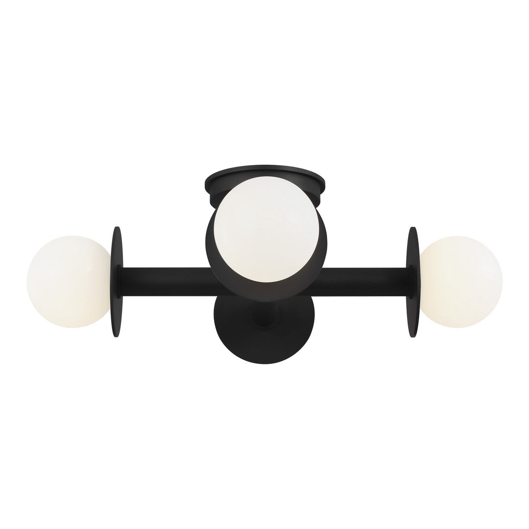 Visual Comfort Studio Canada - KF1034MBK - Four Light Flush Mount - Nodes - Midnight Black