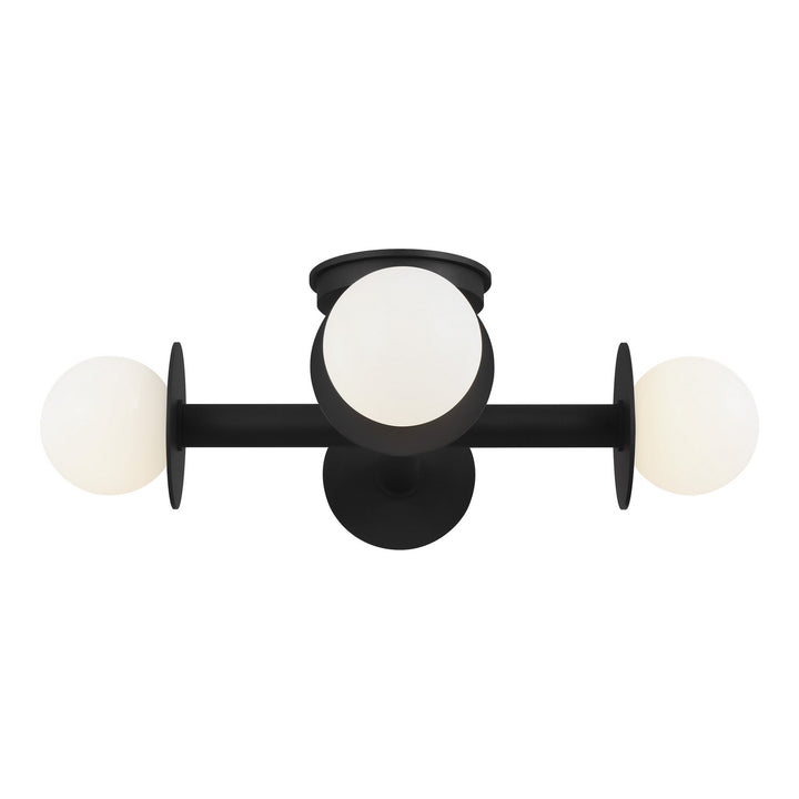 Visual Comfort Studio Canada - KF1034MBK - Four Light Flush Mount - Nodes - Midnight Black