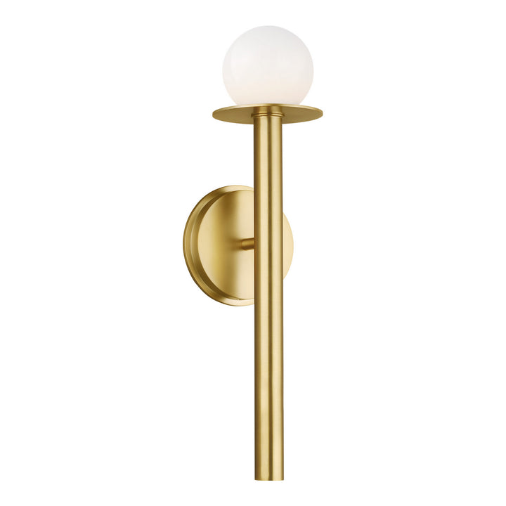 Nodes One Light Wall Sconce in Burnished Brass - available from The Lighting Shoppe, trusted by Canadian homeowners