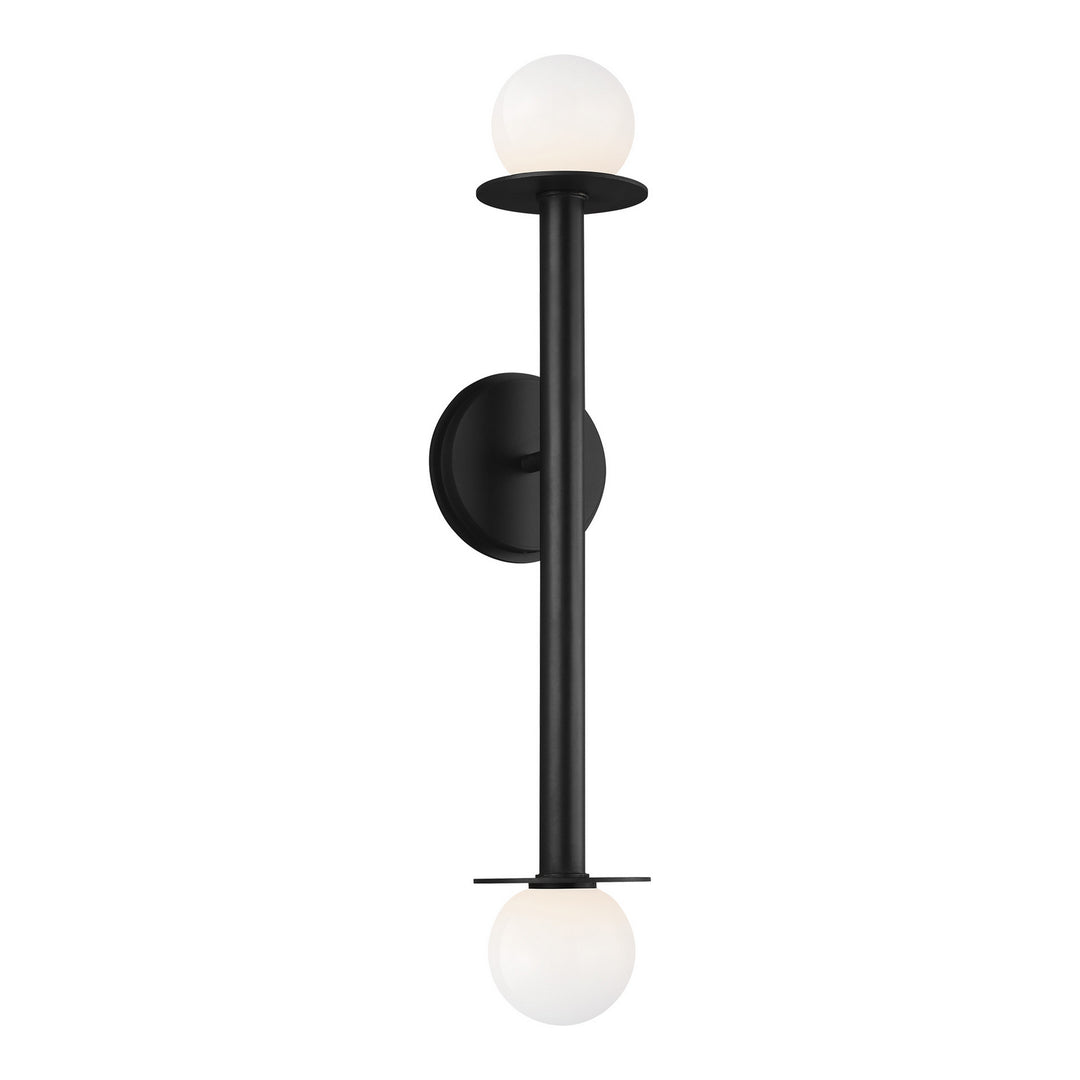 Nodes Two Light Wall Sconce in Midnight Black - available from The Lighting Shoppe, trusted by Canadian homeowners