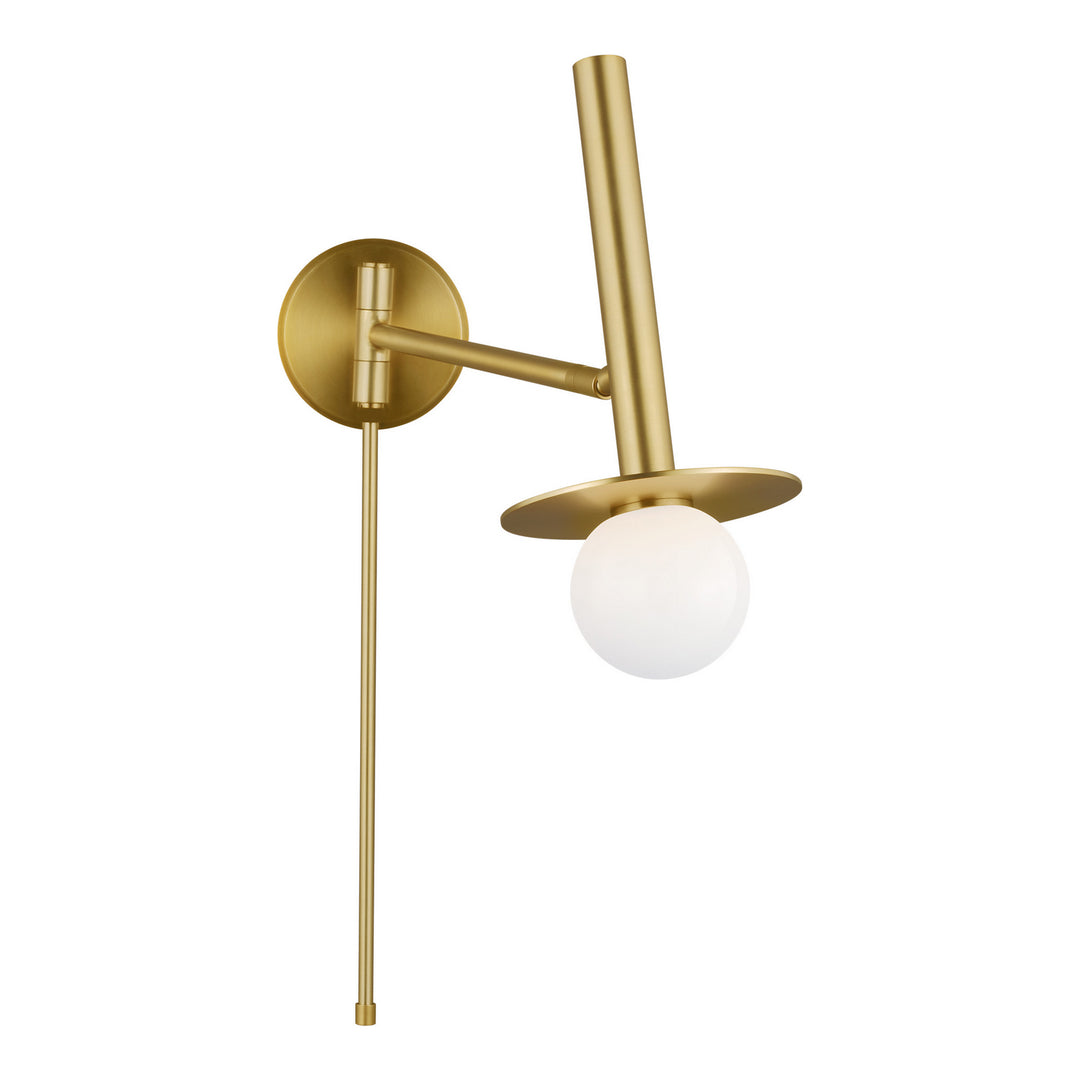Nodes One Light Wall Sconce in Burnished Brass - available from The Lighting Shoppe, trusted by Canadian homeowners
