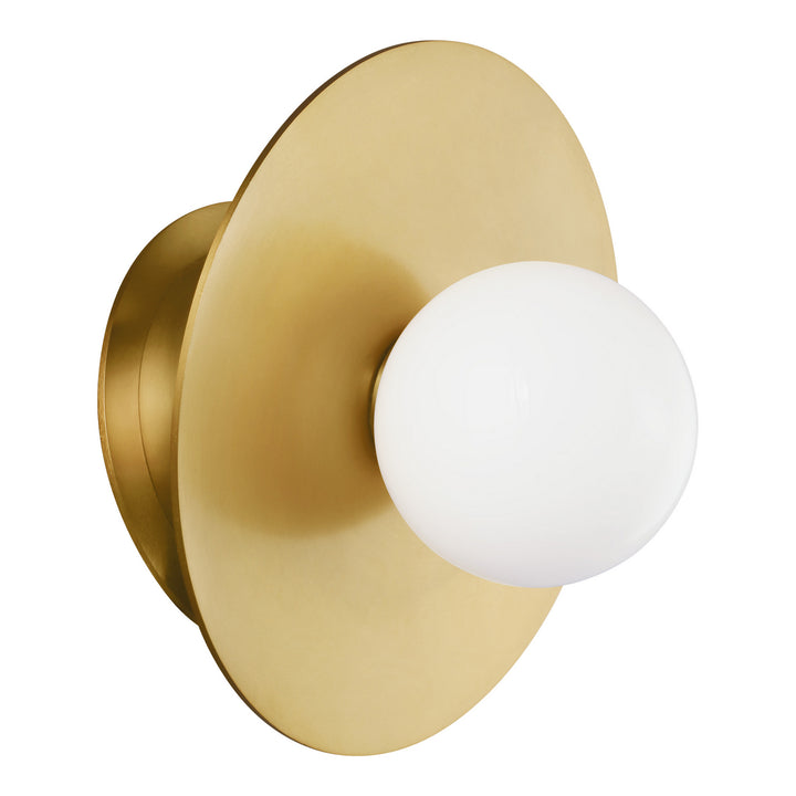 Nodes One Light Wall Sconce in Burnished Brass - available from The Lighting Shoppe, trusted by Canadian homeowners