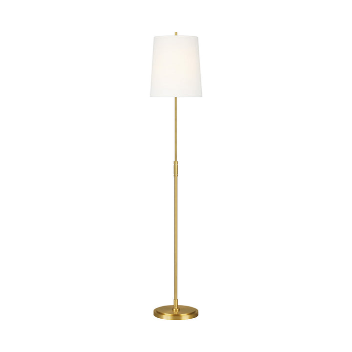 Beckham Classic One Light Floor Lamp in Burnished Brass - available from The Lighting Shoppe, trusted by Canadian homeowners