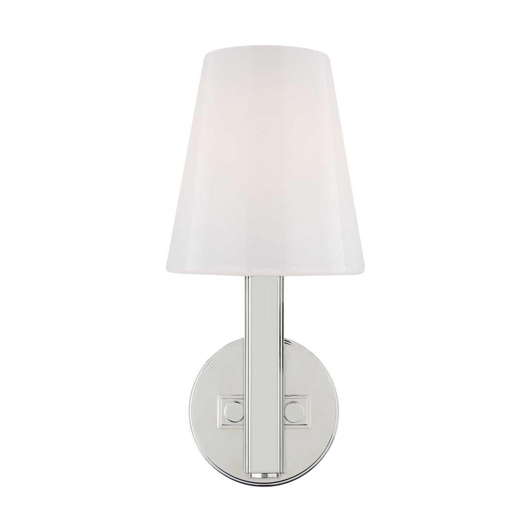 Logan One Light Wall Sconce in Polished Nickel - available from The Lighting Shoppe, trusted by Canadian homeowners