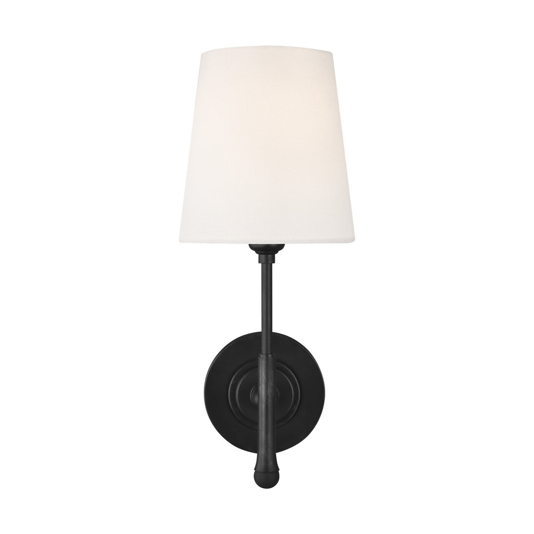 Capri One Light Wall Sconce in Aged Iron - available from The Lighting Shoppe, trusted by Canadian homeowners