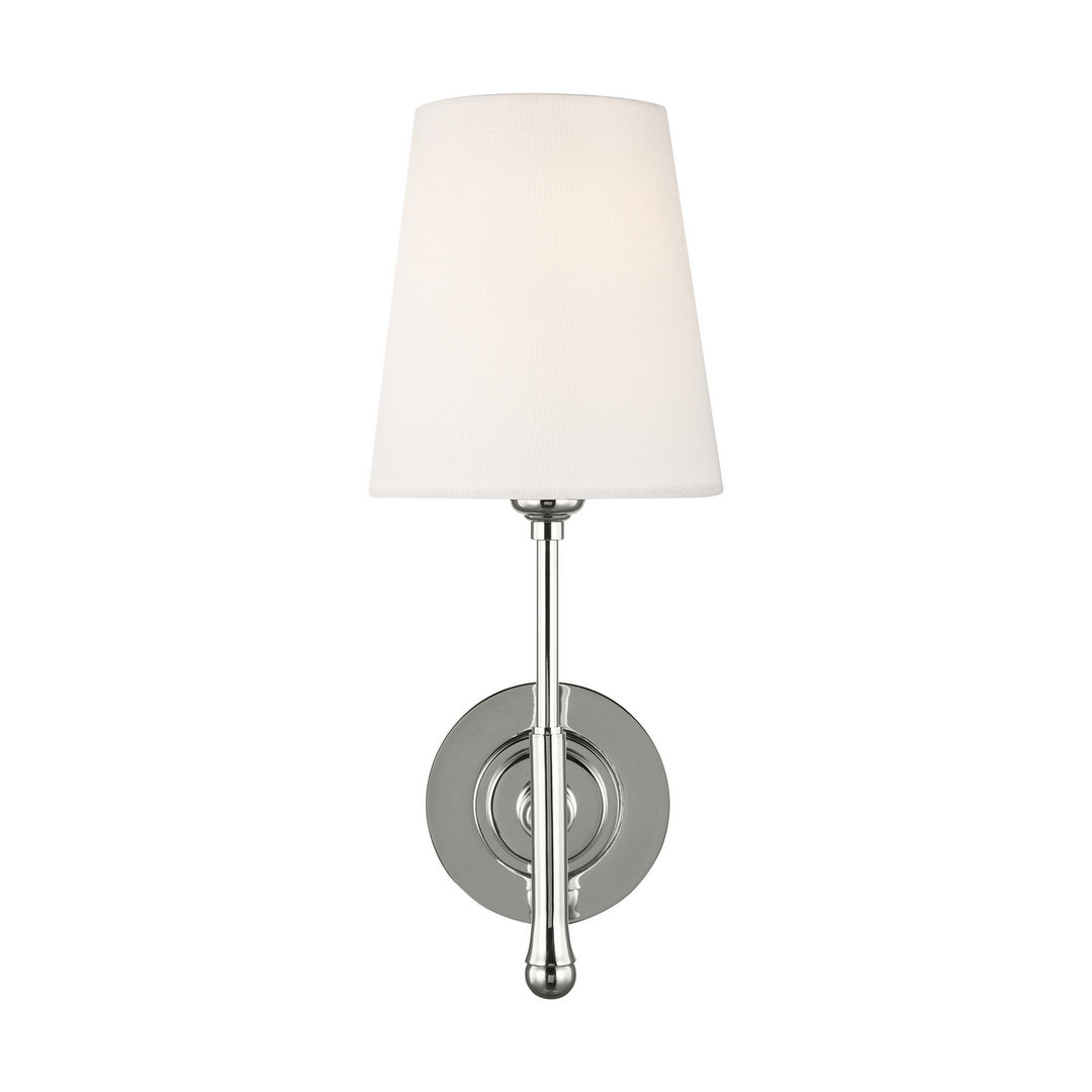 Capri One Light Wall Sconce in Polished Nickel - available from The Lighting Shoppe, trusted by Canadian homeowners