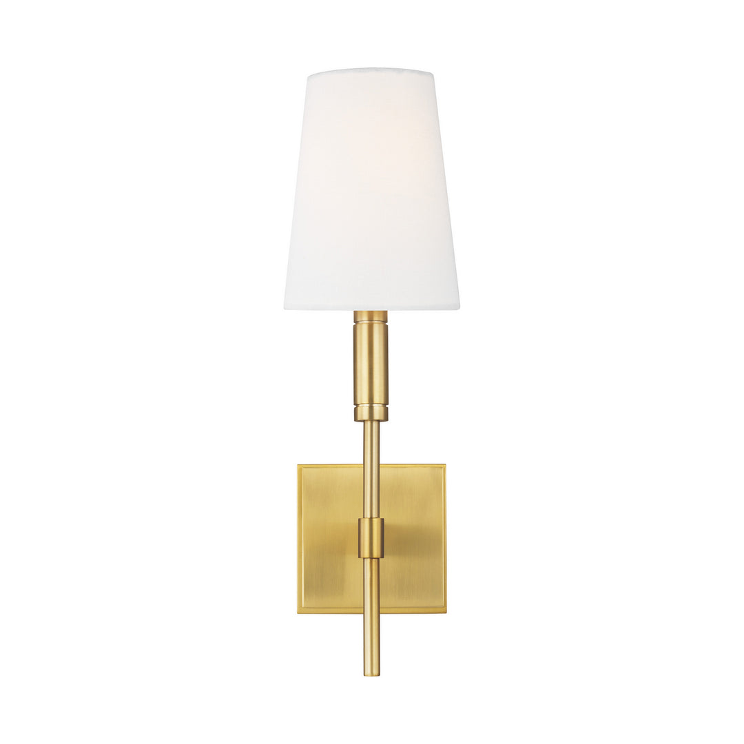 Beckham Classic One Light Wall Sconce in Burnished Brass - available from The Lighting Shoppe, trusted by Canadian homeowners