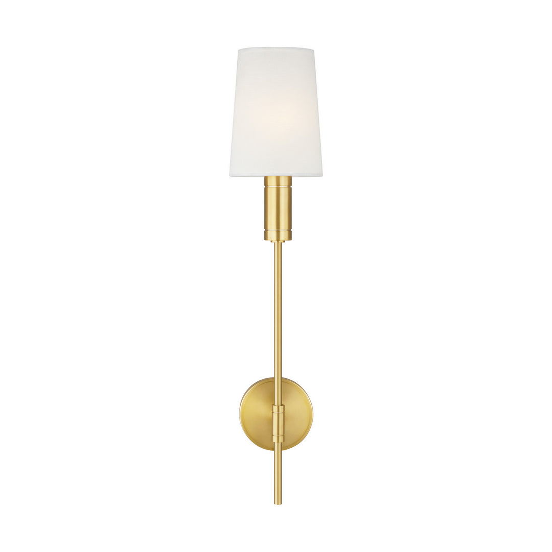 Beckham Modern One Light Wall Sconce in Burnished Brass - available from The Lighting Shoppe, trusted by Canadian homeowners