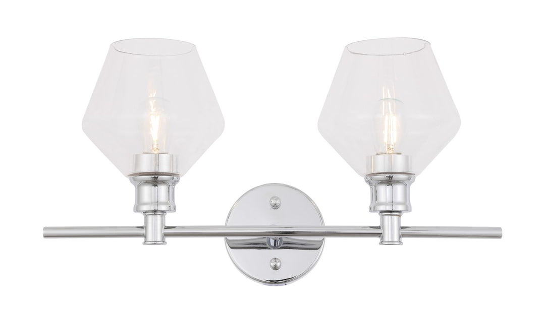 Gene Two Light Wall Sconce in Chrome - available from The Lighting Shoppe, trusted by Canadian homeowners