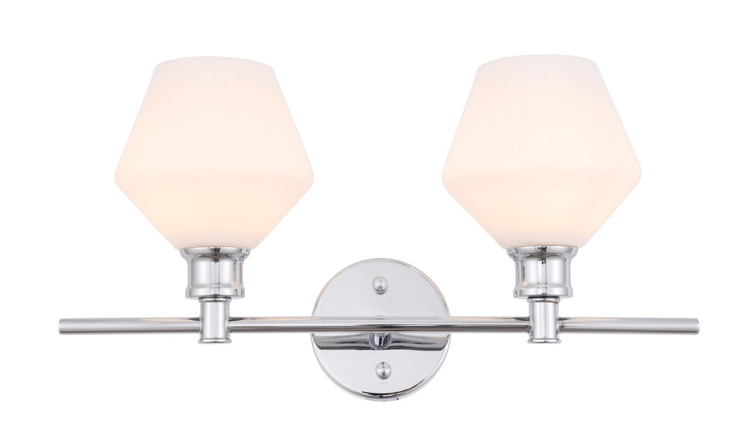 Gene Two Light Wall Sconce in Chrome - available from The Lighting Shoppe, trusted by Canadian homeowners