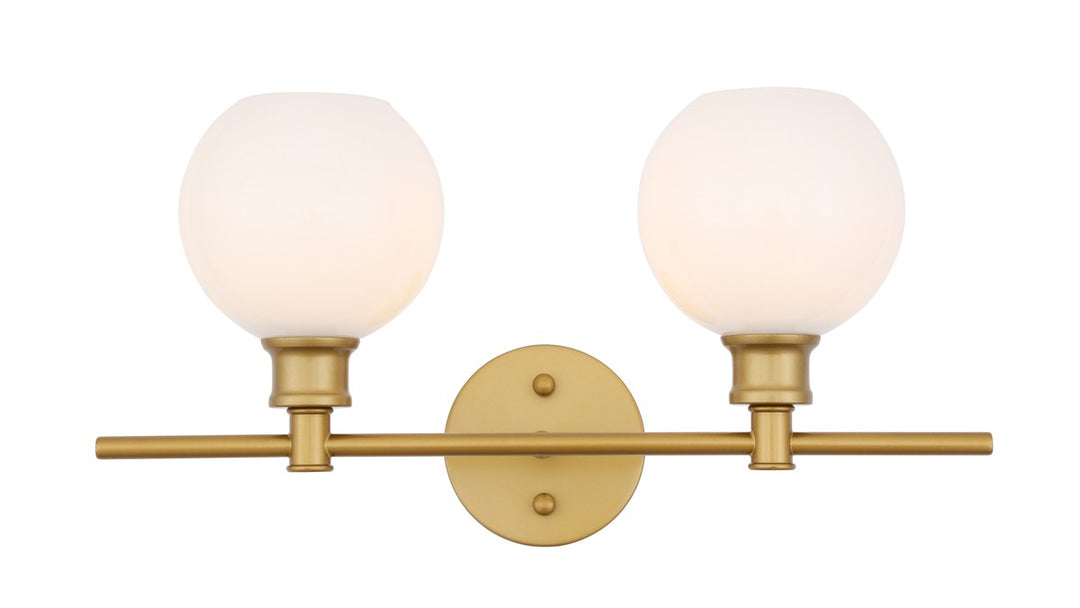 Collier Two Light Wall Sconce in Brass - available from The Lighting Shoppe, trusted by Canadian homeowners