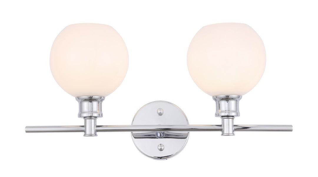 Collier Two Light Wall Sconce in Chrome - available from The Lighting Shoppe, trusted by Canadian homeowners