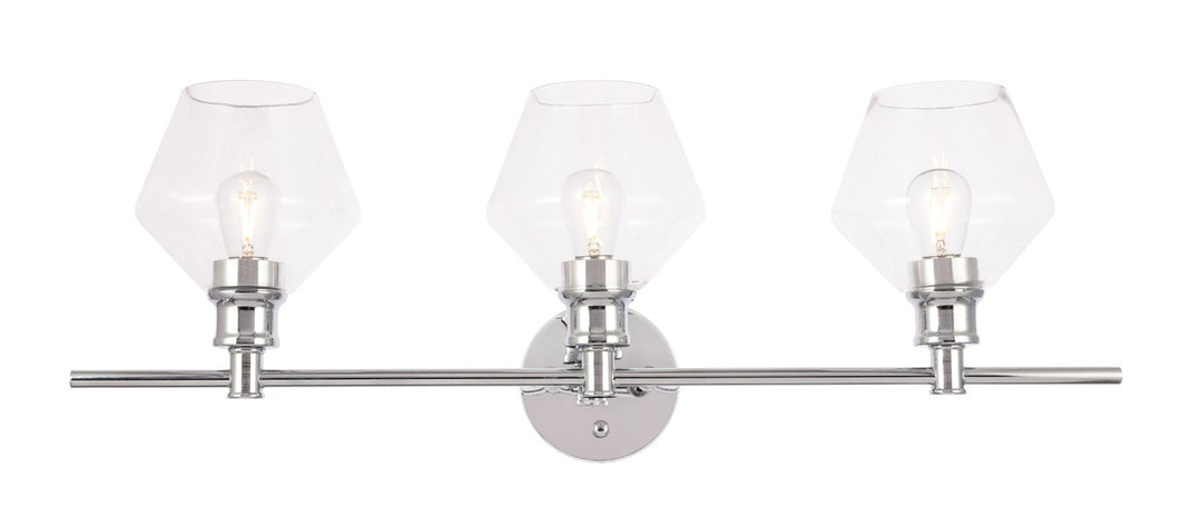 Gene Three Light Wall Sconce in Chrome - available from The Lighting Shoppe, trusted by Canadian homeowners